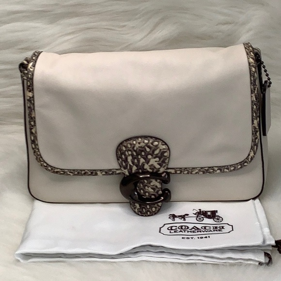 COACH SOFT TABBY CROSSBODY SNAKESKIN DETAIL - Picture 4 of 16